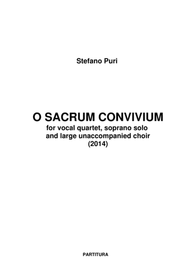 O Sacrum Convivium