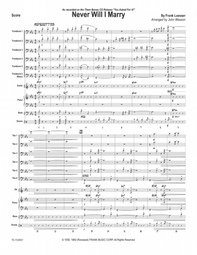 Never Will I Marry (arr. John Wasson)