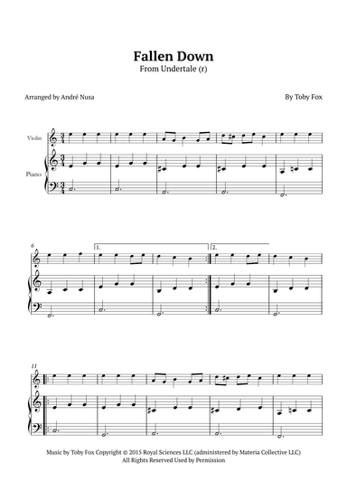 Fallen Down (arr. André Nusa)