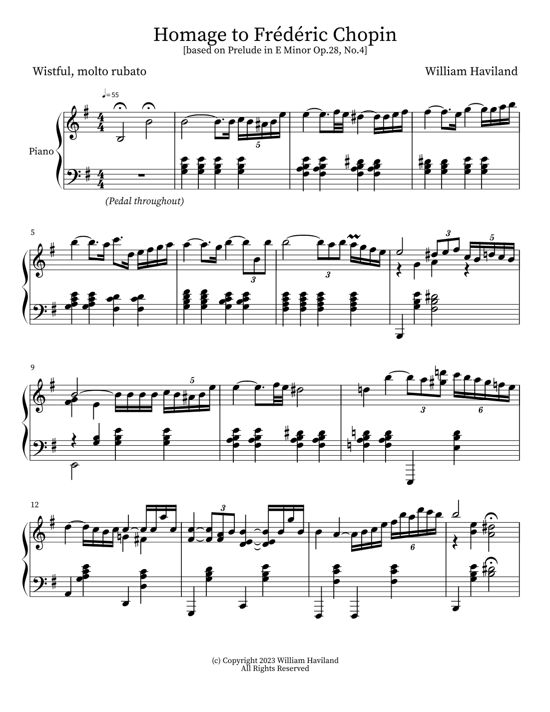 Homage to Frédéric Chopin