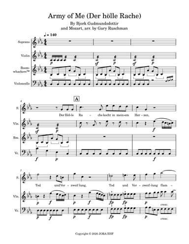 Army Of Me (arr. Gary Ruschman)