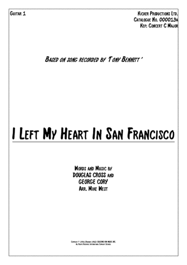 I Left My Heart In San Francisco (arr. Mike West)
