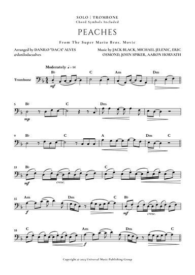 Peaches (arr. Danilo "Daca" Alves)