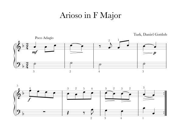 Arioso in F major (arr. Thomas Ling)