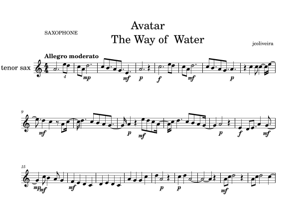 The Way Of Water (arr. julio cesar)