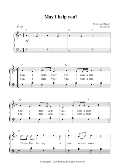 May I help you? (Nursery Rhymes for Easy Piano)