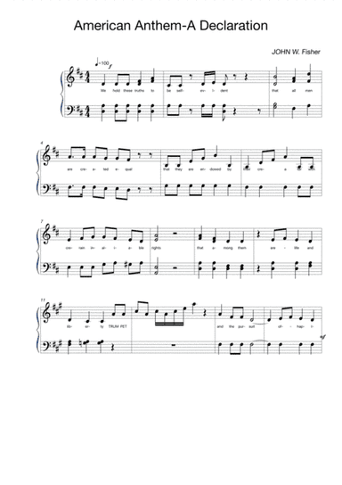 American Anthem-a Declaration