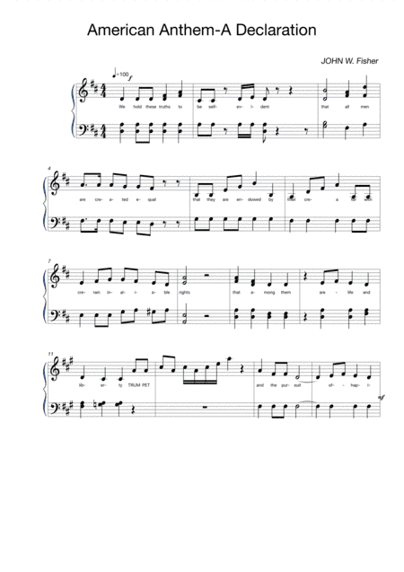American Anthem-a Declaration