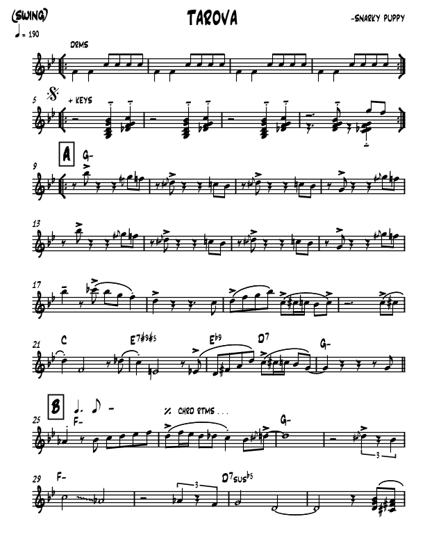 Tarova (arr. Julian Horner)