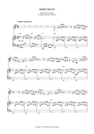 Jardin Secret (arr. Kaiserin Rebecca)
