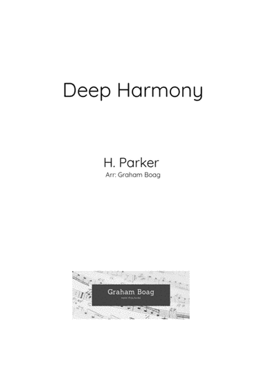 Deep Harmony for String Quartet (arr. Graham Boag)