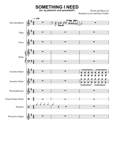 Something I Need (arr. Josue Marin, Michael Lepidi)