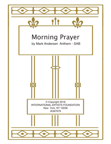 Morning Prayer   Three part choir SAB