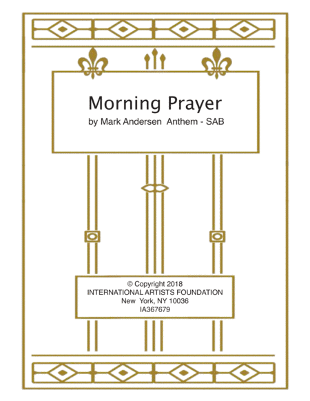 Morning Prayer   Three part choir SAB