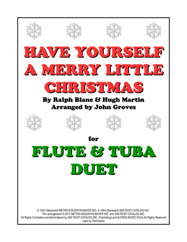 Have Yourself A Merry Little Christmas (arr. John Groves)