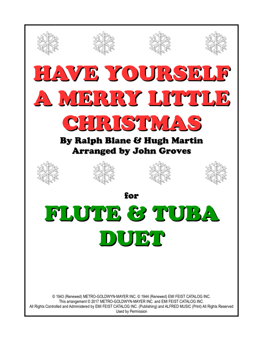 Have Yourself A Merry Little Christmas (arr. John Groves)