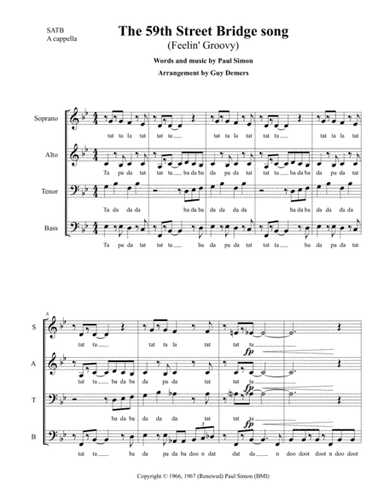 The 59th Street Bridge Song (feelin' Groovy) (arr. Guy Demers)