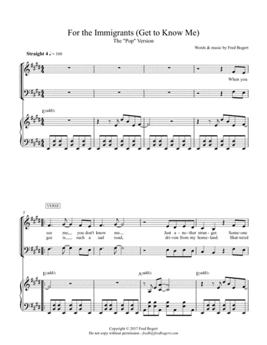For the Immigrants (Get to Know Me) - Pop version