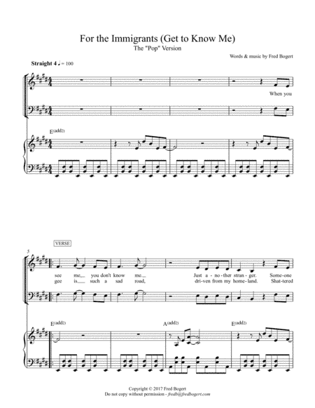 For the Immigrants (Get to Know Me) - Pop version
