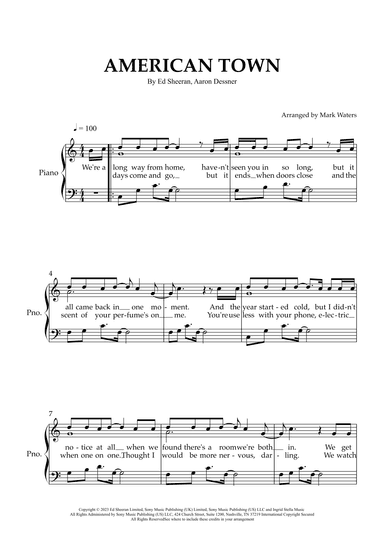 American Town (arr. Mark Waters)