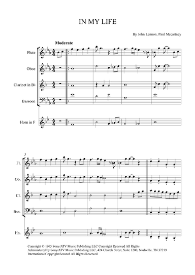In My Life (arr. Alex Nunes Rodrigues)
