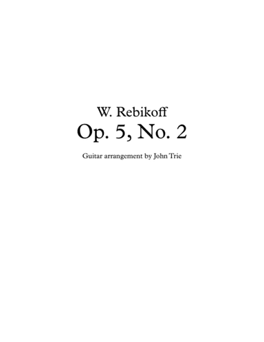 Opus 5, No. 2 - tab (arr. John Trie)