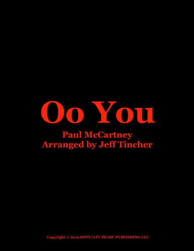 Oo You (arr. Jeff Tincher)