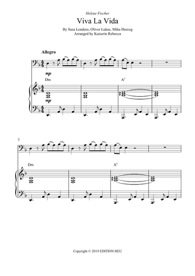 Viva La Vida (arr. Kaiserin Rebecca)