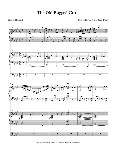The Old Rugged Cross (arr. Deon Flash)