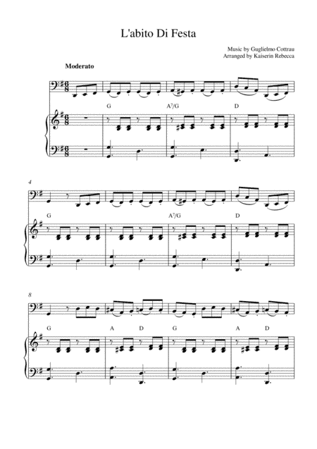 L'abito Di Festa (arr. Kaiserin Rebecca)