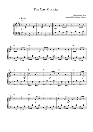 The Gay Musician (arr. Kaiserin Rebecca)