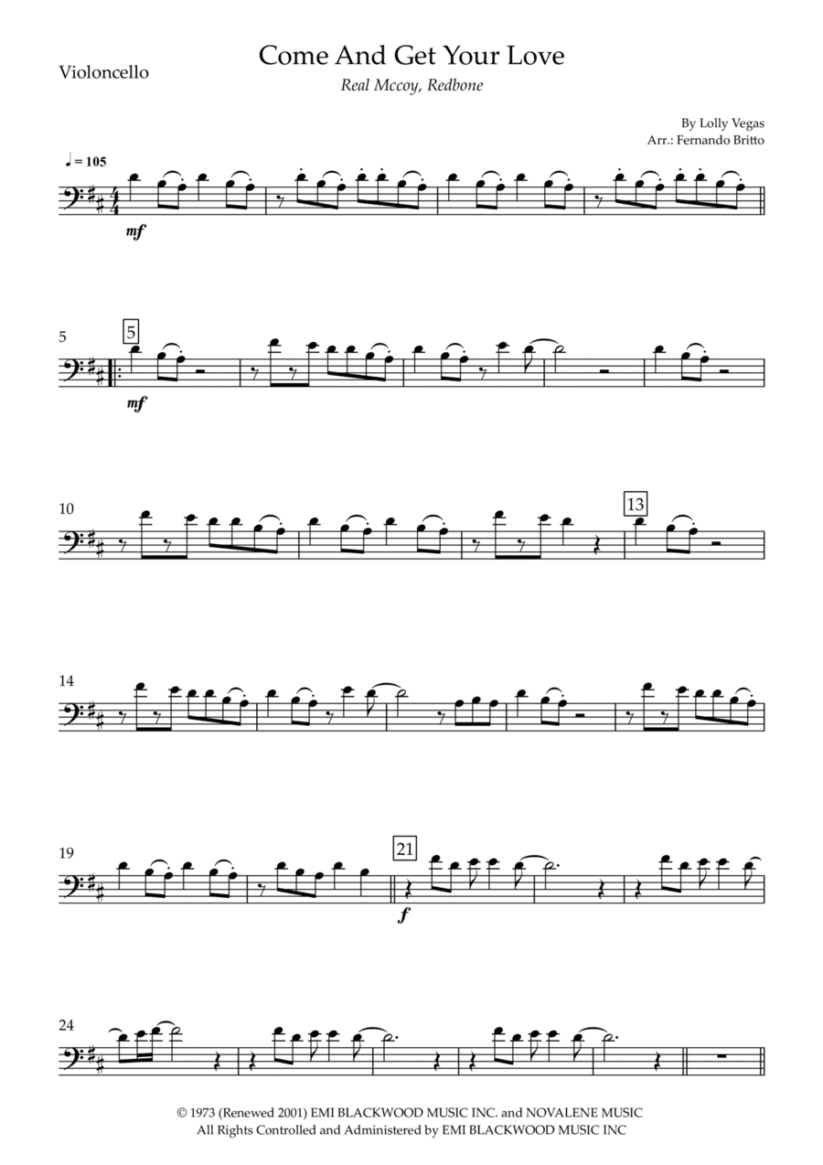 Come And Get Your Love (arr. Fernando Britto)
