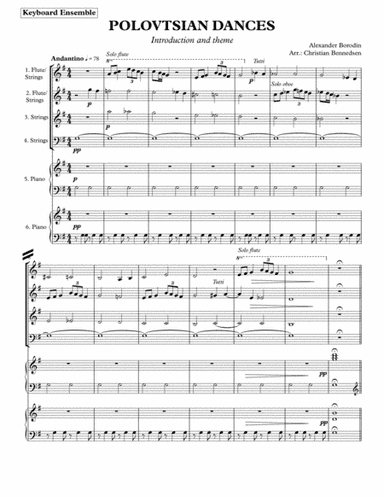 Polvetsian Dances - Keyboard Ensemble (arr. Christian Bennedsen)