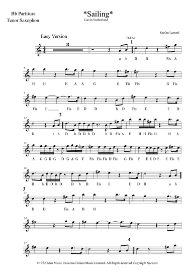 Sailing (arr. Stefan Lamml)