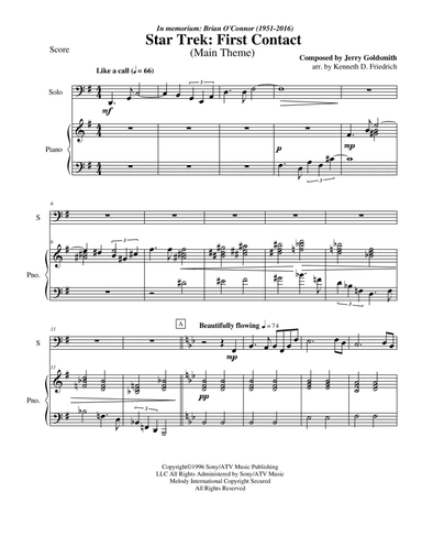 Star Trek(r) First Contact (arr. Kenneth D. Friedrich)