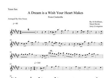 A Dream Is A Wish Your Heart Makes (arr. Alex Souza)
