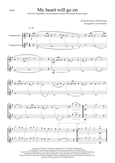 My Heart Will Go On (love Theme From 'titanic') (arr. Cadu Barcelos)