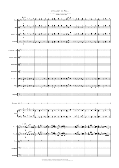 Permission To Dance (arr. Matthew pyeon)