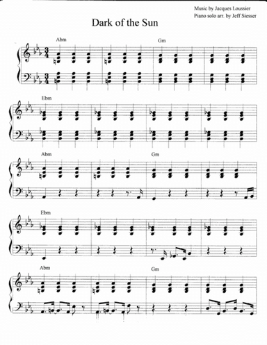 Dark Of The Sun (arr. jeff siesser)
