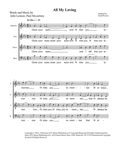 All My Loving (arr. Chad Weirick)