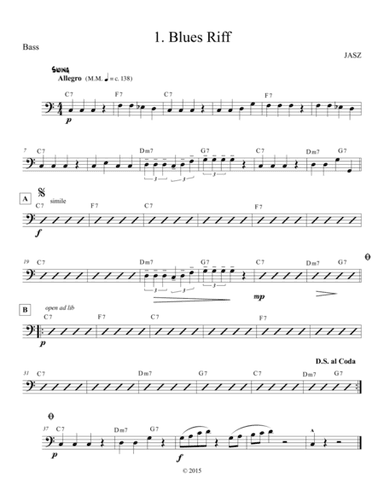 Blues Riff - Bass