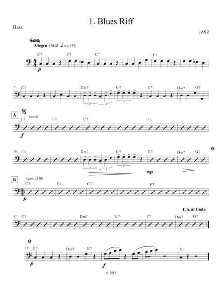 Blues Riff - Bass