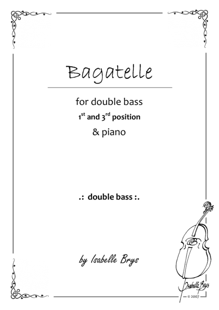 Bagatelle for Double Bass and Piano