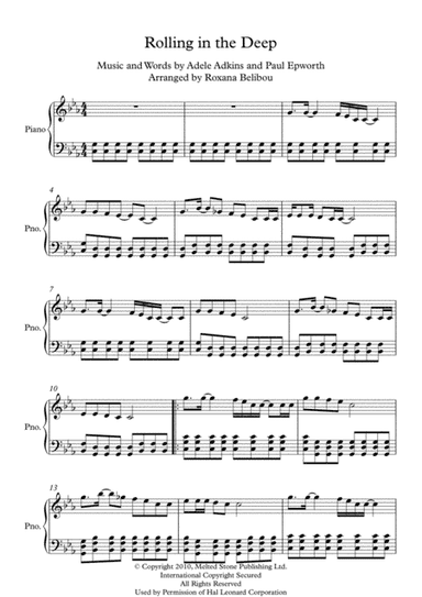 Rolling In The Deep (arr. Roxana Belibou)