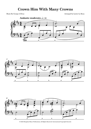 Crown Him With Many Crowns (arr. Lester Le Roux)