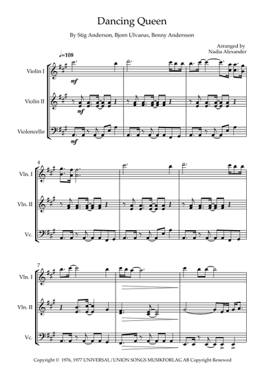 Dancing Queen (arr. Nadia Alexander)