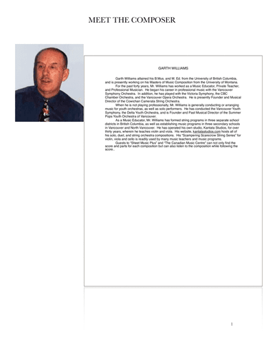 THEME AND VARIATIONS ON ABIDE WITH ME FOR VIOLIN AND PIANO (arr. Garth M. Williams)