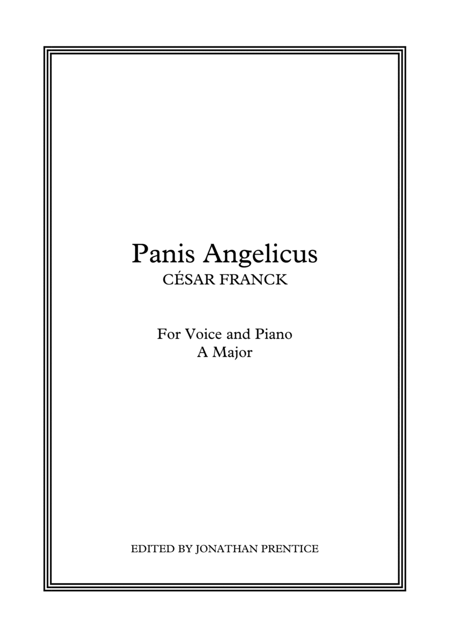 Panis Angelicus (A Major) (arr. Jonathan Prentice)