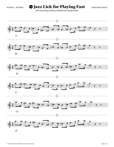 Jazz Lick #23 for Playing Fast