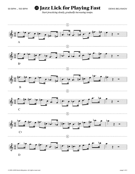 Jazz Lick #23 for Playing Fast